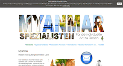 Desktop Screenshot of myanmar-spezialisten.com