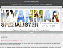 Tablet Screenshot of myanmar-spezialisten.com